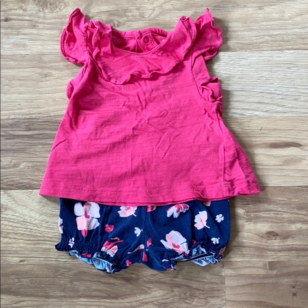 Summertime outfit. Shirt and matching shorts